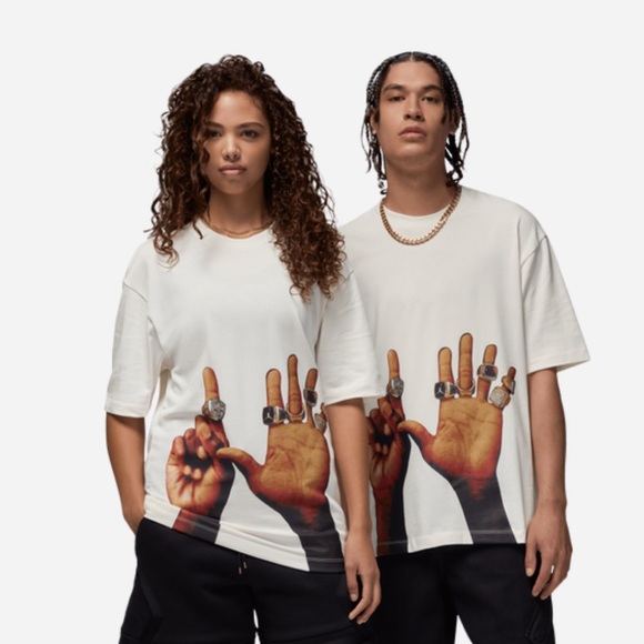 Jordan Flight MVP Rings T-Shirts Unisex Casual Tee Top  HJ2322-133 NEW - Picture 1 of 5